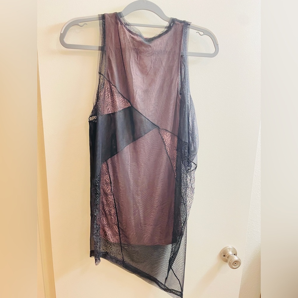 BCBGMaxAzria Mauve Sleeveless Tops